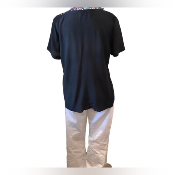 Phillip Lim Overlapped Side Seam T-shirt with Embellishment Women Size M - Picture 13 of 13